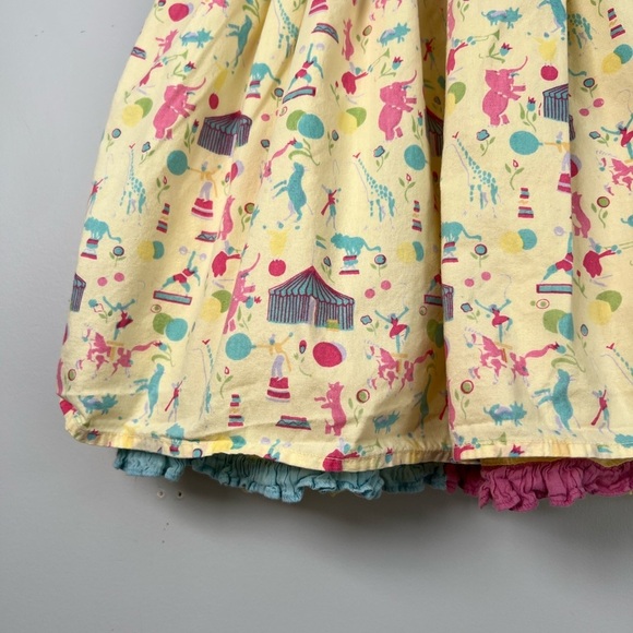 Cornelloki Dress Carnival Circus Yellow Multicolour Girls Size 2 - Picture 7 of 10